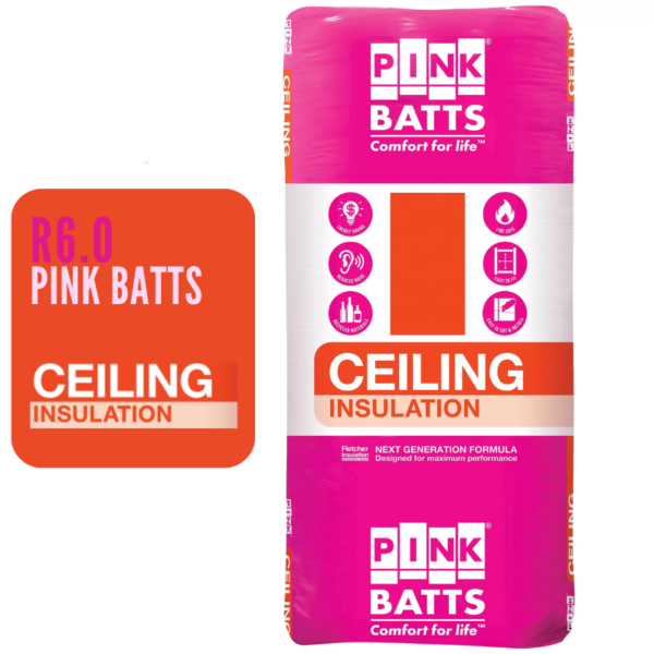 Pink Batts - Ceiling Insulation R6.0