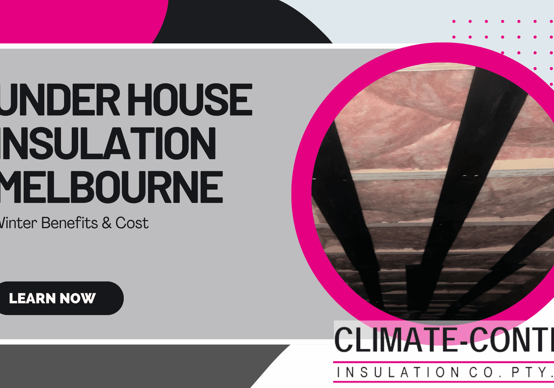 Underhouse Insulation Blog Banner.