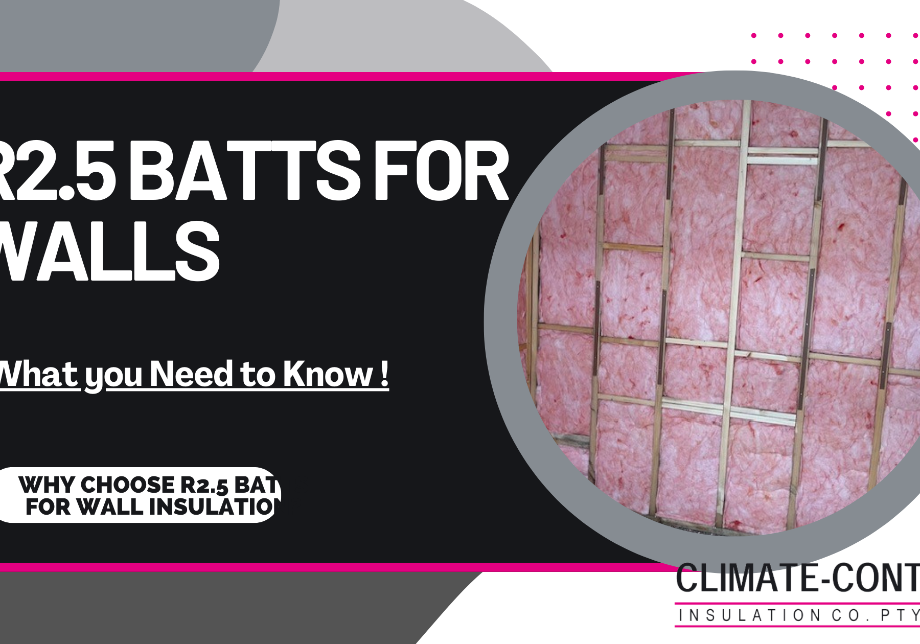 What You Need To Know About R2.5 Batts For Wall Insulation