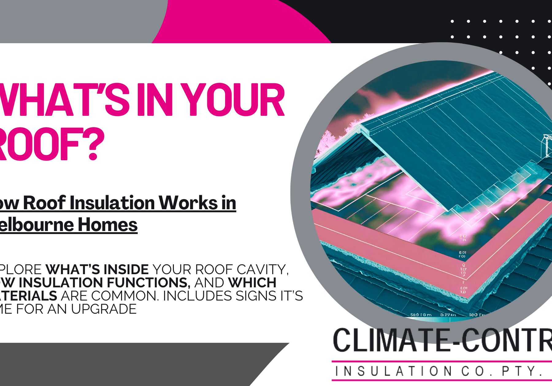 What's in your roof Blog Banner, with picture or thermal roof